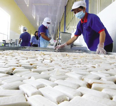 Sản xuất tại Nhà máy Phân bón Cửu Long.