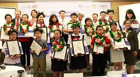 Thí sinh đoạt giải cuộc thi English Champion năm 2015