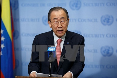 Tổng Thư ký Liên hợp quốc Ban Ki-moon. (Nguồn: THX/TTXVN)