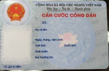  Thẻ Căn cước công dân. Nguồn: Internet