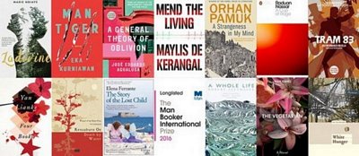 Các tác phẩm vào vòng sơ khảo Man Booker. (Nguồn: BBC)