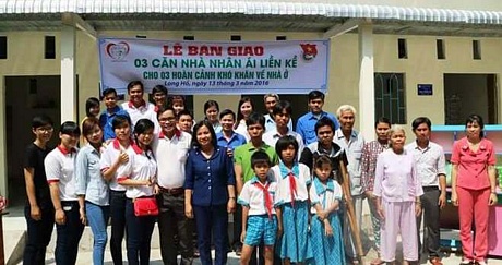 3 căn nhà mới góp phần ổn định cuộc sống cho các gia đình yên tâm phát triển kinh tế.
