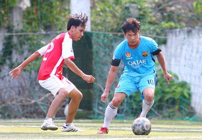 Trận đấu Công an Cụm 3 thắng Khối Xây dựng lực lượng 7-1.  