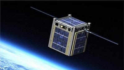 Hình ảnh giả tưởng vệ tinh lập phương hoạt động trong không gian. Ảnh: NASA.