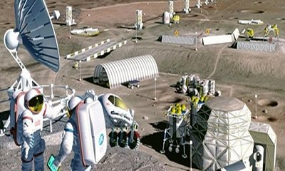 Con người có thể định cư trên Mặt Trăng vào năm 2022. Ảnh: NASA.