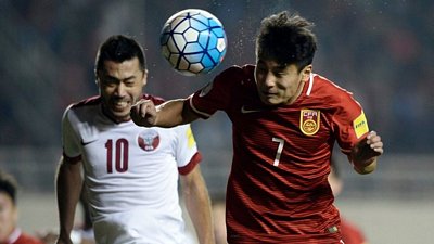 Trung Quốc có chiến thắng quan trọng trước Qatar. (Nguồn: AFP)