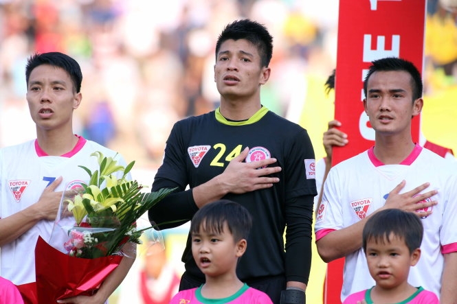 CLB Hà Nội thi đấu ở V-League 2016. Ảnh: Nguyên Khôi