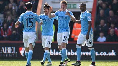 Man City thắng dễ 4-0 trước Bournemouth