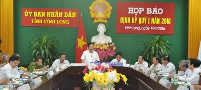 UBND tỉnh họp báo định kỳ quý 1/2016.