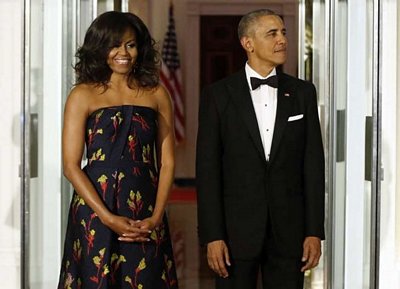 Tổng thống Barack Obama và đệ nhất phu nhân Michelle Obama. (Nguồn: AP)