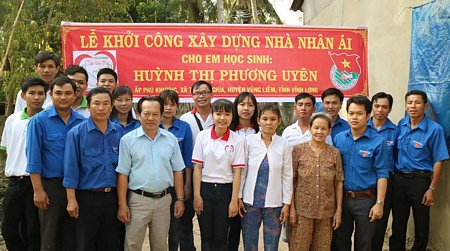 Khởi công xây dựng nhà nhân ái cho học sinh nghèo.