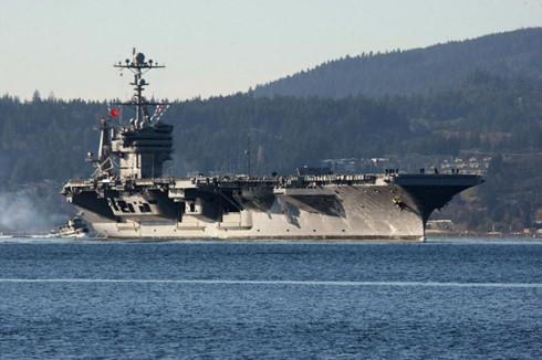 Tàu sân bay Mỹ Stennis. Ảnh: Kitsap Sun.