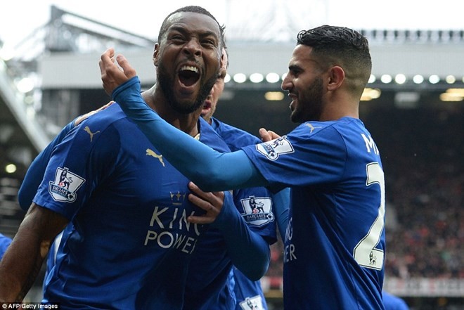 Morgan ghi bàn nhưng Leicester chưa thể đăng quang. (Nguồn: AFP/Getty Images)