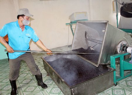 Chất lượng sản phẩm bằng thiết bị rang mới cho chất lượng đẹp hơn.