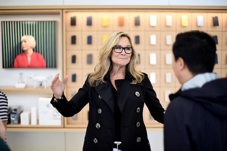 Vị trí thứ 15: Phó Chủ tịch cấp cao của hãng Apple, bà Angela Ahrendts. (ảnh: Reuters).