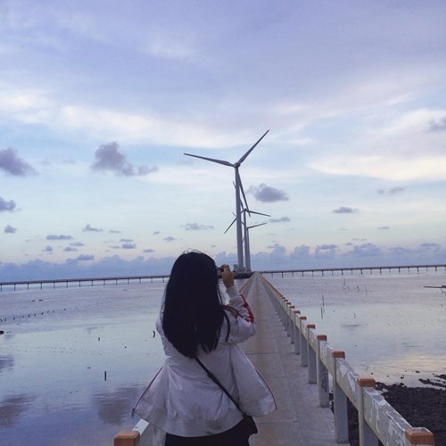 Theo người dân, ngày xưa nơi này là vùng nước lợ chỉ có cây bần, cây đước mọc và mọi người ngăn lại để nuôi tôm. Song đến 2010, dự án điện gió bắt đầu được xây dựng khiến nơi này bỗng trở thành địa điểm nổi tiếng cho khách tham quan phải đến nếu ghé qua Bạc Liêu.