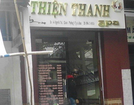 Thiện Thanh Spa, nơi xảy ra vụ truy sát kinh hoàng.