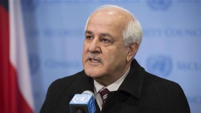 Đại sứ Palestine tại Liên Hợp Quốc Ryad Mansour. (Nguồn: AFP)