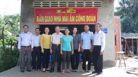  Một mái ấm Công đoàn được bàn giao cho đoàn viên ở Bình Minh vào đầu tháng 6/2016