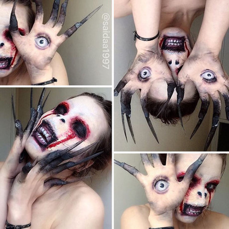 Saida Mickeviciute chia sẻ, cô bắt đầu hóa trang từ dịp Halloween năm 2015 và tiếp tục sáng tạo cho đến bây giờ.