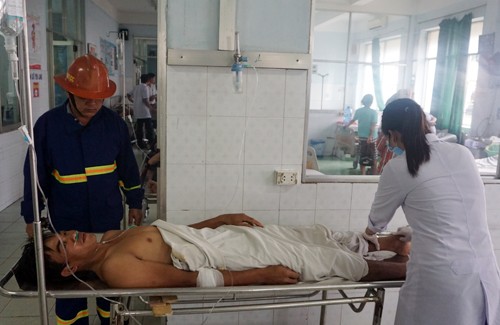 Anh Tài may mắn được cứu. Ảnh: Nguyệt Triều