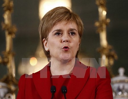 Thủ hiến Scotland Nicola Sturgeon. (Nguồn: THX/TTXVN)