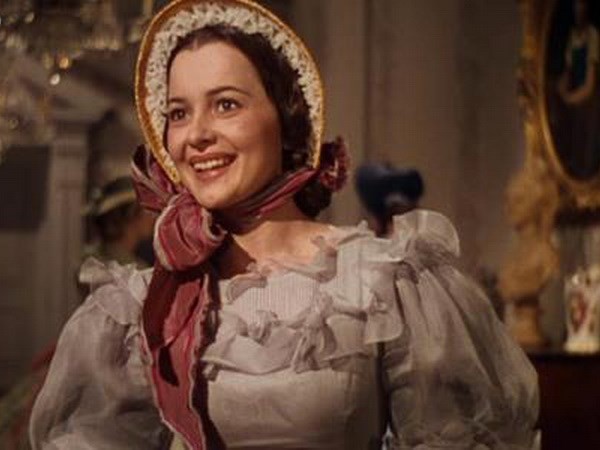 Ngôi sao Olivia De Havillandtrong vai Melanie Hamilton Wilkes bộ phim kinh điển Cuốn theo chiều gió