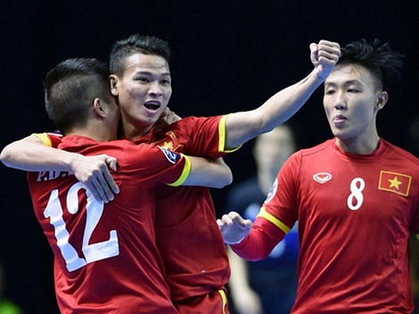 Futsal Việt Nam chuẩn bị bước vào giai đoạn chuẩn bị cuối cho World Cup 2016. (Anh: VFF)