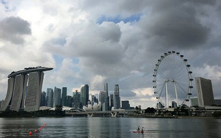 Vịnh Marina của Singapore. Ảnh: AP.