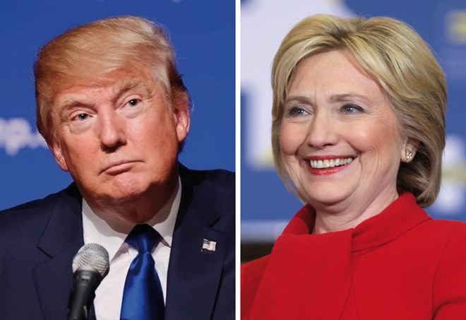 ​Bà Hillary Clinton nhận được 36,6% số phiếu ủng hộ, trong khi tỷ lệ này bên phía tỷ phú Trump là 29,6%. (Nguồn: dogonews.com)