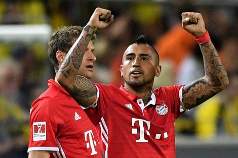 Vào phút 58, sau pha phản công mẫu mực của Bayern, Arturo Vidal có cú ra chân quyết đoán, mở tỷ số trận đấu cho 