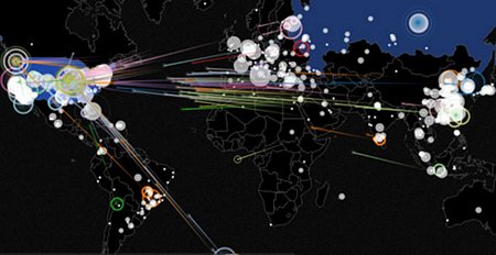 Ảnh minh họa về cuộc chiến trang mạng trên toàn cầu. Ảnh: internet.