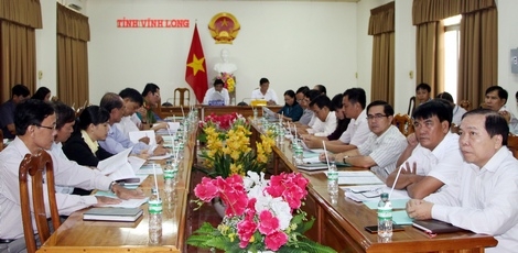Điểm cầu tại Vĩnh Long.