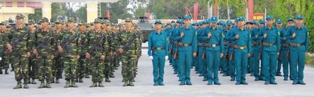Lực lượng vũ trang tỉnh Vĩnh Long phát huy truyền thống, cống hiến tài năng. Ảnh: NGUYỄN THỊNH