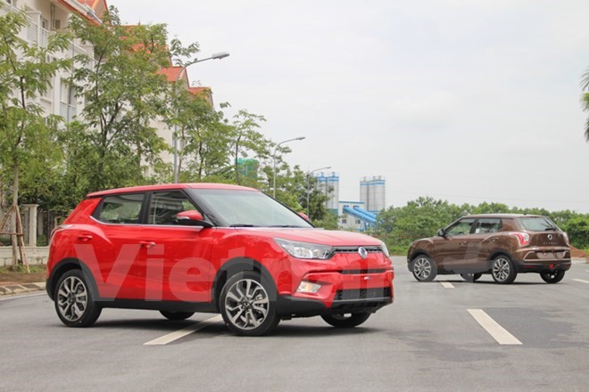 AutoK ra mắt SUV đô thị Tivoli với giá bán 630 triệu đồng. (Ảnh: Văn Xuyên/Vietnam+)