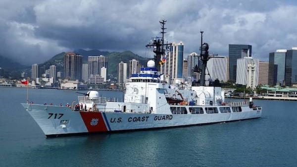 Tàu USCGC Mellon của Lực lượng Bảo vệ Bờ biển Mỹ. (Nguồn: japantimes.co.jp)