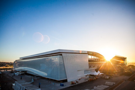 Arena Corinthians ở São Paulo, Brazil là nơi tổ chức một số môn thi đấu trong khuôn khổ Olympic Rio 2016.