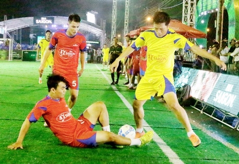 Trận đấu Hoàng Thanh (Trà Ôn, Vĩnh Long) thắng Bia Sài Gòn CN Long An 3-0.