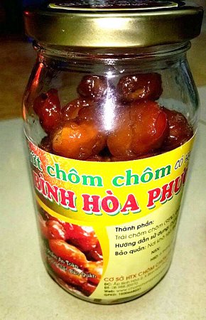 Sản phẩm mứt chôm chôm Bình Hòa Phước đã giới thiệu và được nhiều người hưởng ứng trong Tết Nguyên đán 2016.