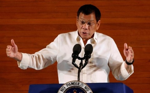 Tổng thống Philippines Rodrigo Duterte. Ảnh: AP