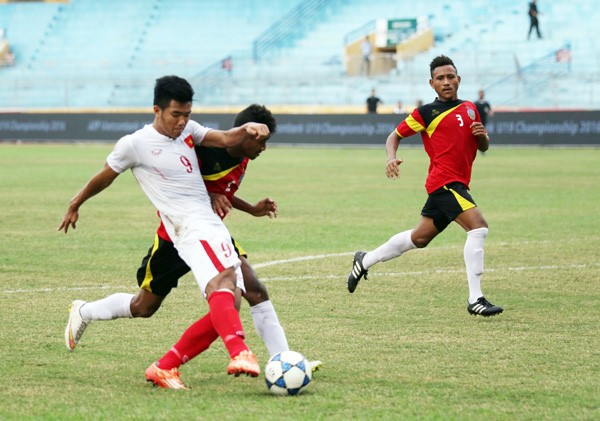 U.19 Việt Nam (áo trắng) đã có chiến thắng 4-0 giành HCĐ. Ảnh: BTC