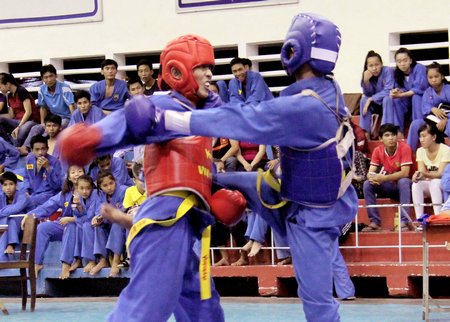 Các trận đấu đối kháng luôn diễn ra quyết liệt, hấp dẫn.