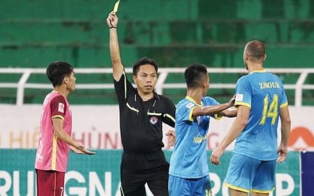Trọng tài Nguyễn Ngọc Châu. (Ảnh: VSI)