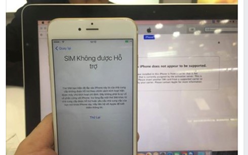 iPhone quốc tế bị khóa SIM sau khi khôi phục cài đặt gốc hoặc restore phần mềm