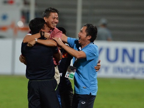 HLV Hoàng Anh Tuấn tự hào khi cùng U19 Việt Nam làm nên kỳ tích tại VCK U19 châu Á 2016.Ảnh; AFC