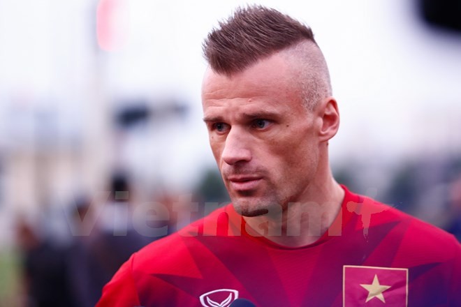 Huấn luyện viên thể lực Martin Forkel có đóng góp rất lớn trong tấm vé tham dự U20 World Cup 2017 của U19 Việt Nam. (Ảnh: Minh Chiến/Vietnam+)