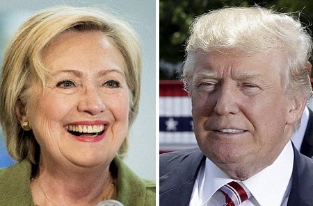 Hai ứng cử viên Hillary Clinton và Donald Trump. (Nguồn: Business-standard.com)