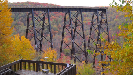 Cầu Kinzua Viaduct được xây dựng tại Pennsylvania vào năm 1882, nó là cây cầu cạn dài nhất và cao nhất trên thế giới. Sau khi bị thiệt hại trong đợt lốc xoáy 2003, cây cầu được tu sửa thành một điểm đi bộ và đài quan sát cho phép du khách nhìn xuống hẻm núi.