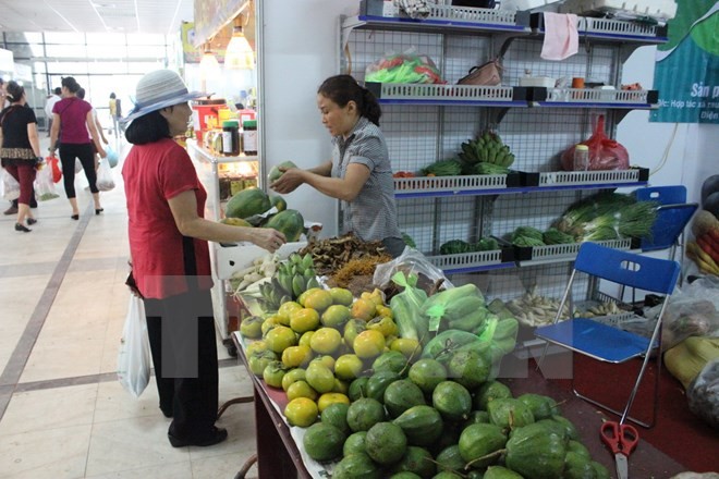 Nông sản an toàn. (Ảnh: Đỗ Phương Anh/TTXVN)