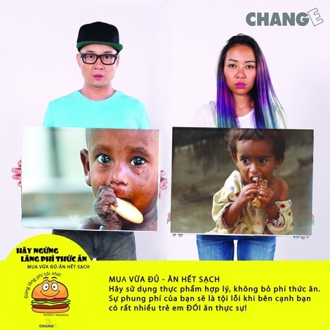 Ca sĩ Hà Okio và Thảo Trang trong bộ ảnh “Ăn Hết Rồi”.(ảnh: internet)